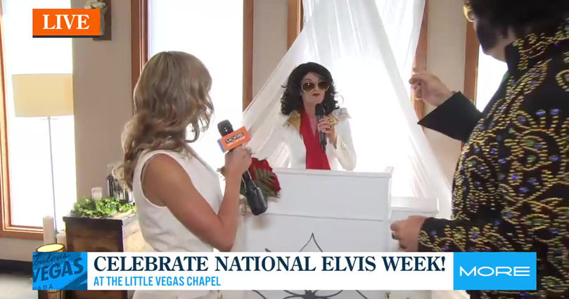 FOX 5 Las Vegas with Miss Elvis at The Little Vegas Chapel